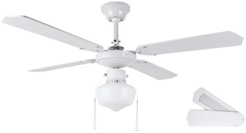 Orbegozo CL 04105 B - Ventilador de techo con luz, 50 W de potencia, 105 cm de diámetro, 3 velocidades y reversibles, pa