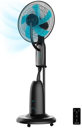  Cecotec Ventilador Nebulizador de Agua EnergySilence 590 Freshessence - Oscilante y Silencioso para Duerme Bién
| Cecot