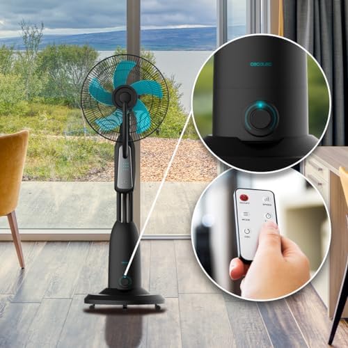  Cecotec Ventilador Nebulizador de Agua EnergySilence 590 Freshessence - Oscilante y Silencioso para Duerme Bién
| Cecot